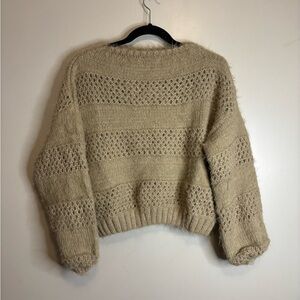 Cozy Beige Knit Sweater
